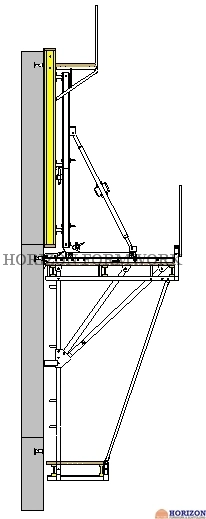 Crane-Dependent Climbing Bracket for Core Wall Formwork Concrete