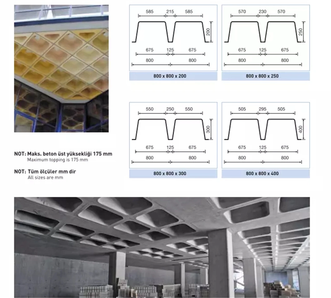 Building Products Waffle Formwork Concrete Slabs