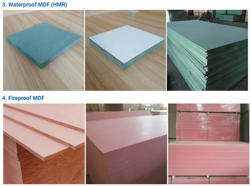 Natural Veneer Mdf/ Melamine Mdf for Furniture or Cabinet